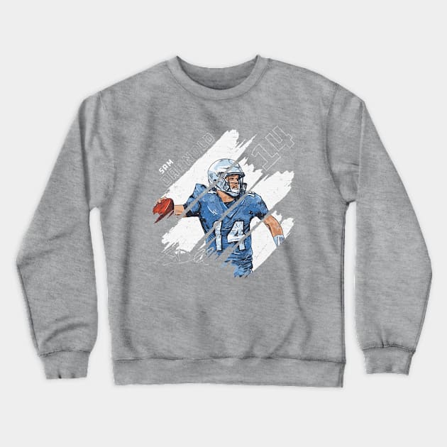 Sam Darnold Carolina Stripes Crewneck Sweatshirt by Chunta_Design